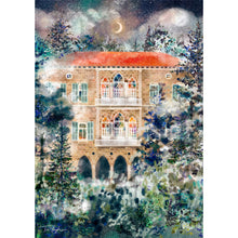 Load image into Gallery viewer, Winter Mist - Traditional Lebanese Mountain House - Unframed Giclée Print