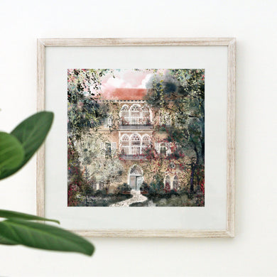 Traditional Lebanese Mountain House - Unframed Giclée Print