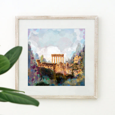 City of the Sun, Baalbek Ruins - Unframed Giclée Print