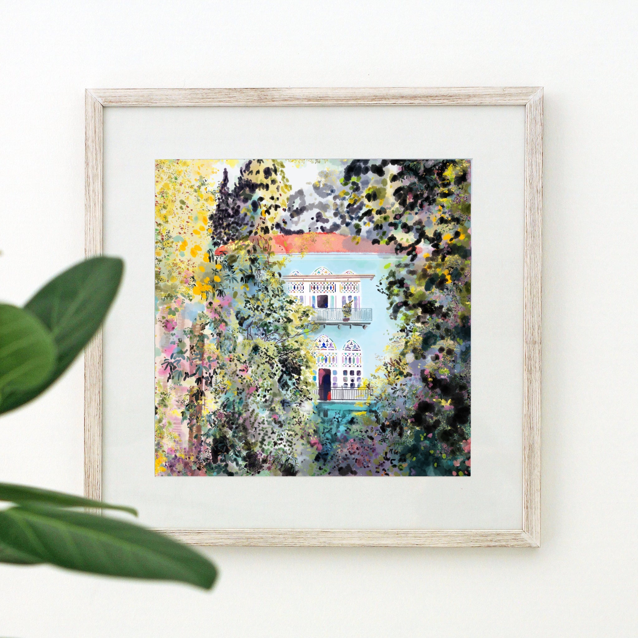 Traditional Lebanese House in Spring - Unframed Giclée Print