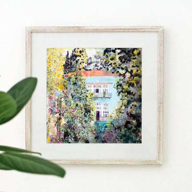Traditional Lebanese House in Spring - Unframed Giclée Print