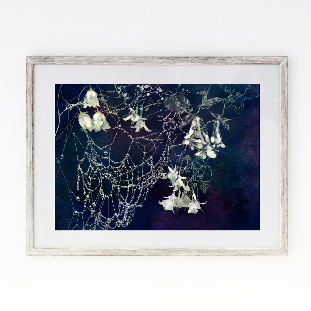 Where Moonlight Weaves and Flowers Listen - Unframed Giclée Print Unframed