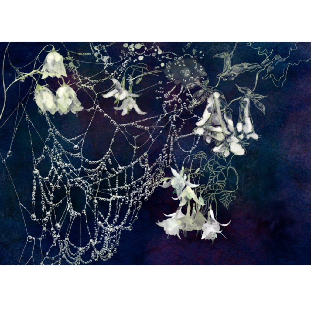 Where Moonlight Weaves and Flowers Listen - Unframed Giclée Print Unframed