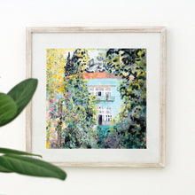 Load image into Gallery viewer, Traditional Lebanese House in Spring - Unframed Giclée Print