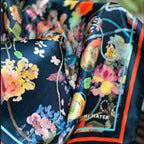 Floral Manuscript Scarf 90