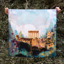 Load image into Gallery viewer, City of the Sun, Baalbek Ruins - Silk Scarf