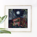 Traditional Lebanese House with Full Moon Scarf 60