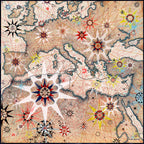 Portolan Map Scarf 90