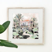 Load image into Gallery viewer, Traditional Lebanese House with Palm Trees - Unframed Giclée Print