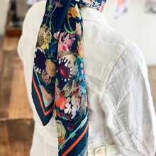Load image into Gallery viewer, Floral Manuscript - Silk Scarf