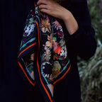Floral Manuscript Scarf 90