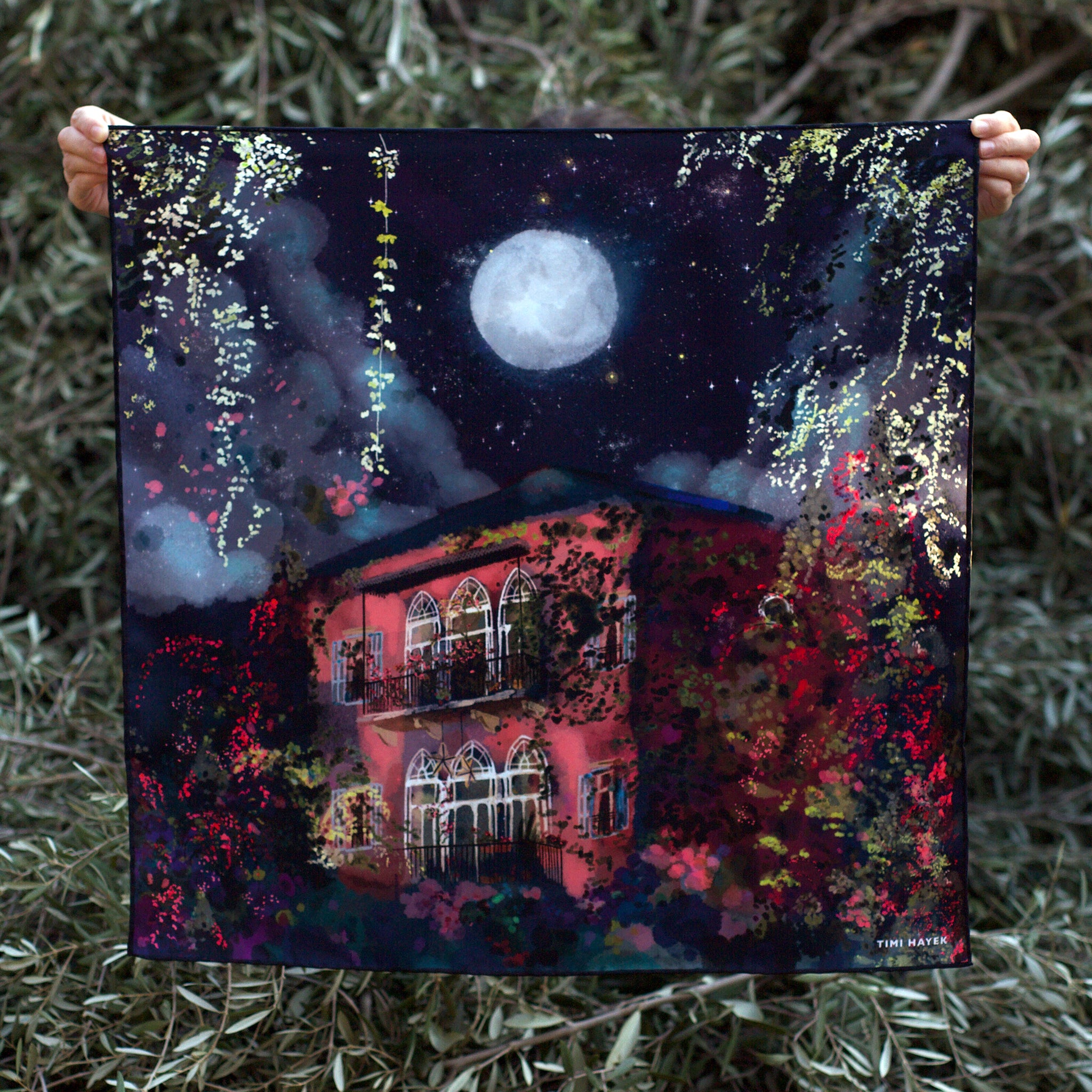 Traditional Lebanese House with Full Moon Scarf 60