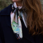 Traditional Lebanese House with Palm Trees Scarf 60